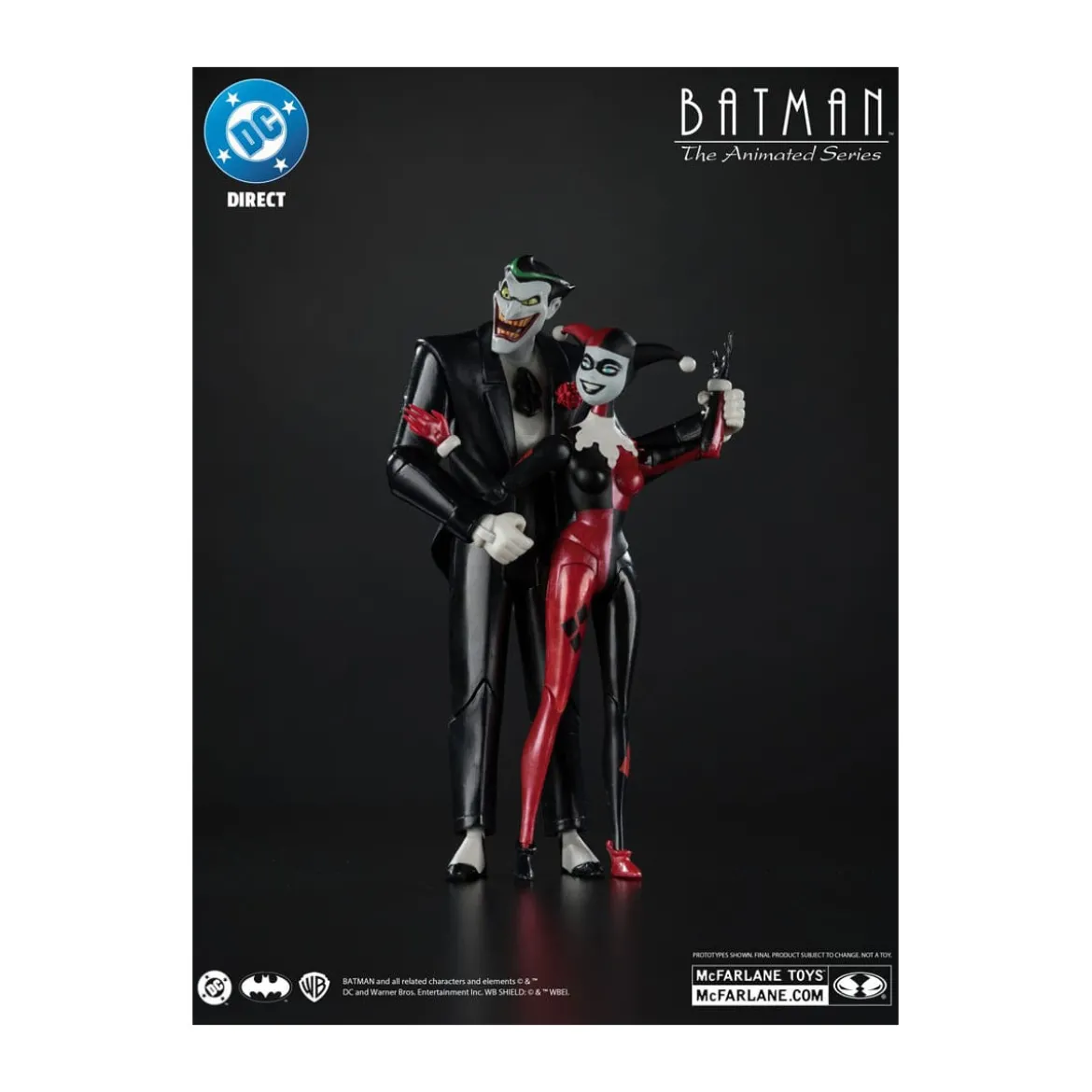 Mc Farlane DC Direct - Harley Quinn & The Joker (Mad Love) (Gold Label) - Batman: The Animated Series 1992