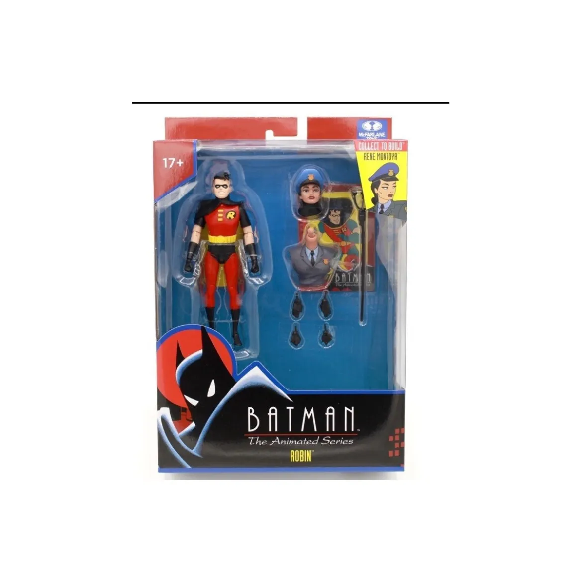 Mc Farlane DC Direct - Robin (Black & Red) BAF Rene Montoya - Batman: The Animated Series 1992