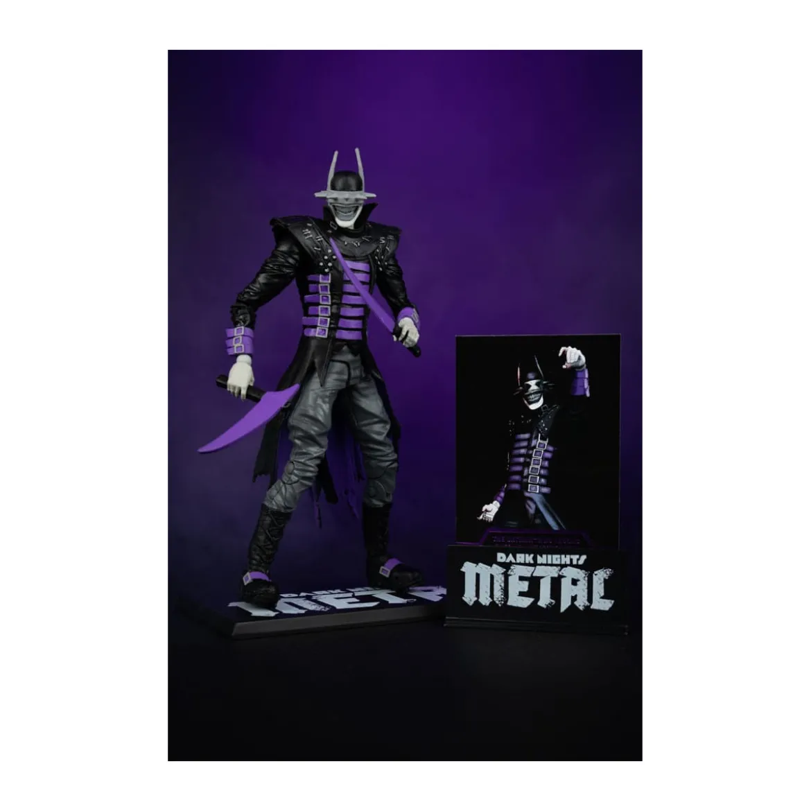Mc Farlane DC Multiverse - Dark Nights : Metal - The Batman Who Laughs (B&W with accent) Gold Label