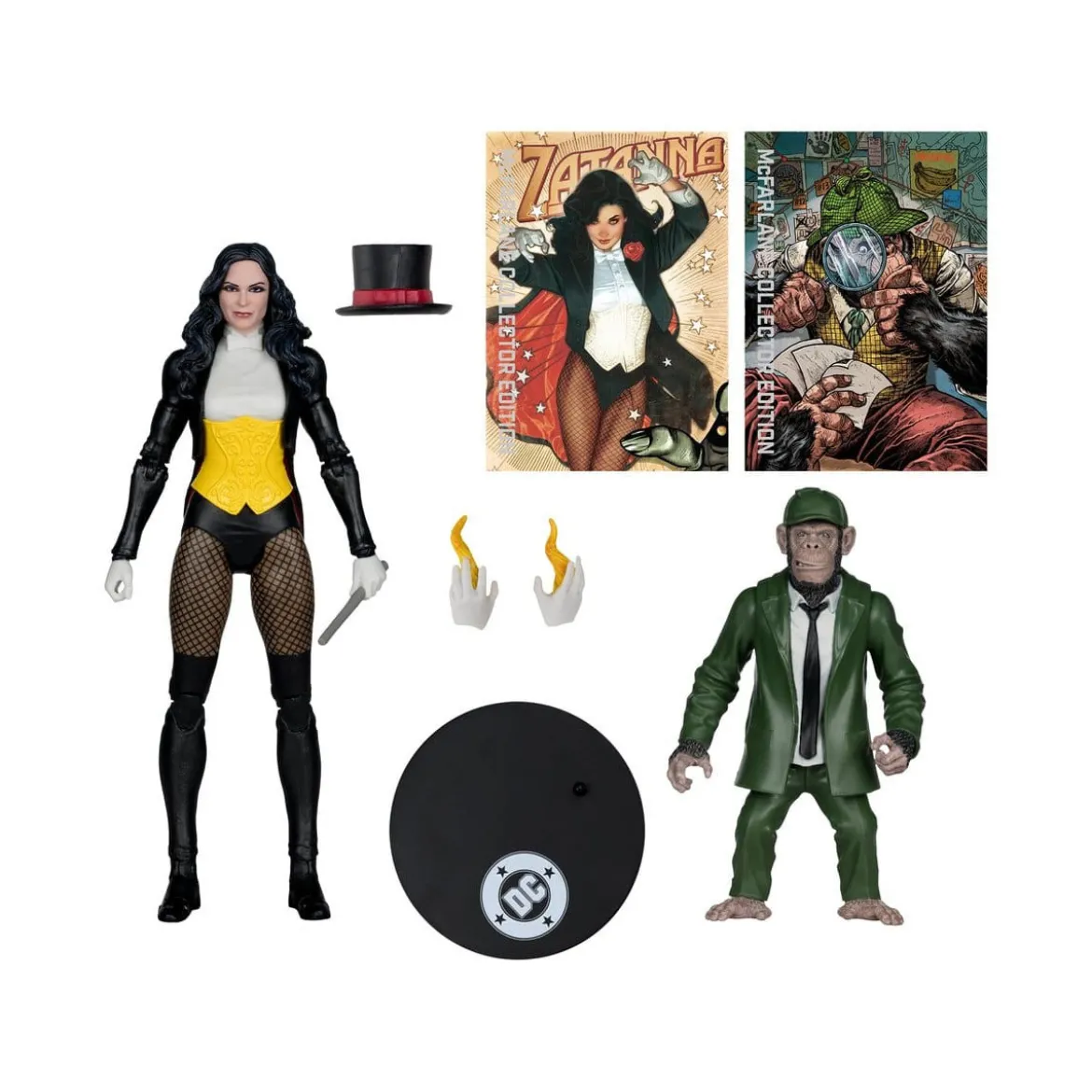 Mc Farlane - DC Multiverse - Zatanna with Detective Chimp Collector Edition 1/12