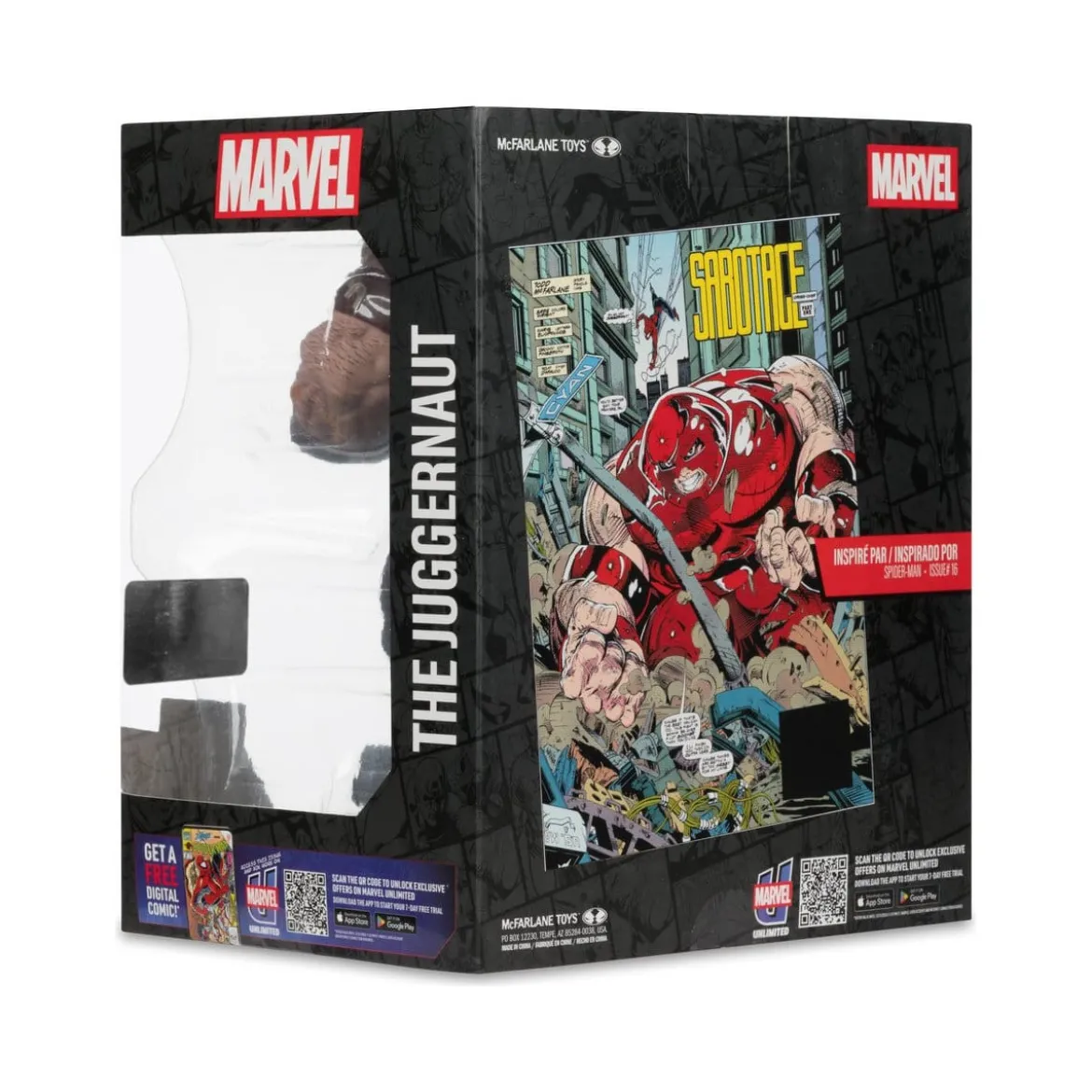 Mc Farlane - Marvel Collection The Juggernaut (Spider-Man 16) Gold Label 1/10