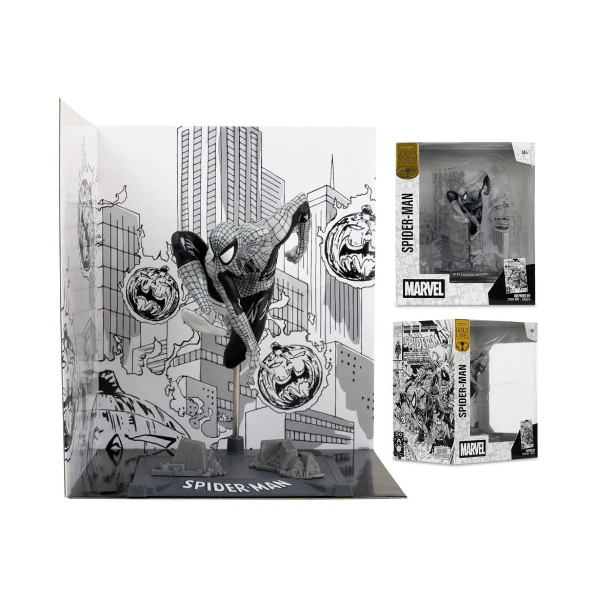 Mc Farlane - Marvel Line Art - Spider-Man 6 statuette 1/10 Gold Label
