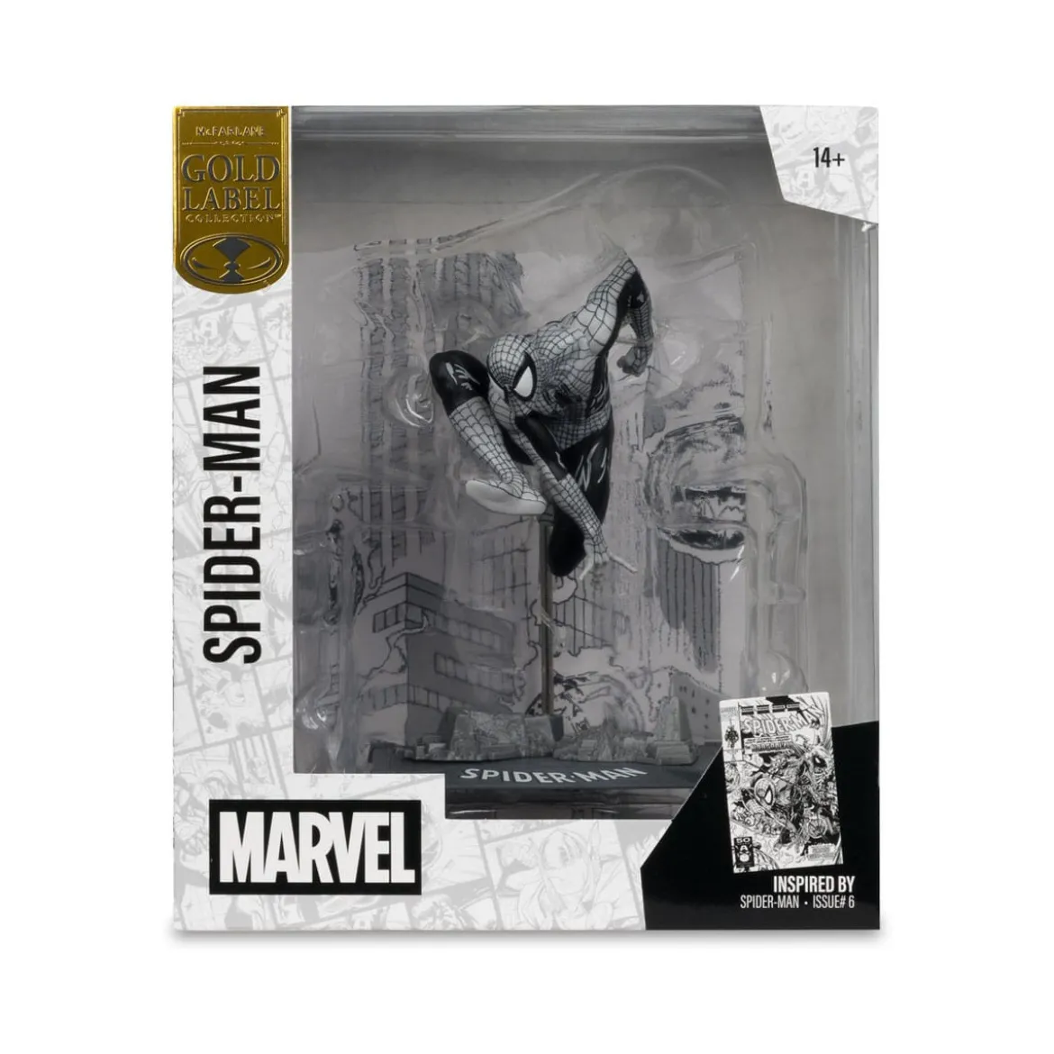 Mc Farlane - Marvel Line Art - Spider-Man 6 statuette 1/10 Gold Label