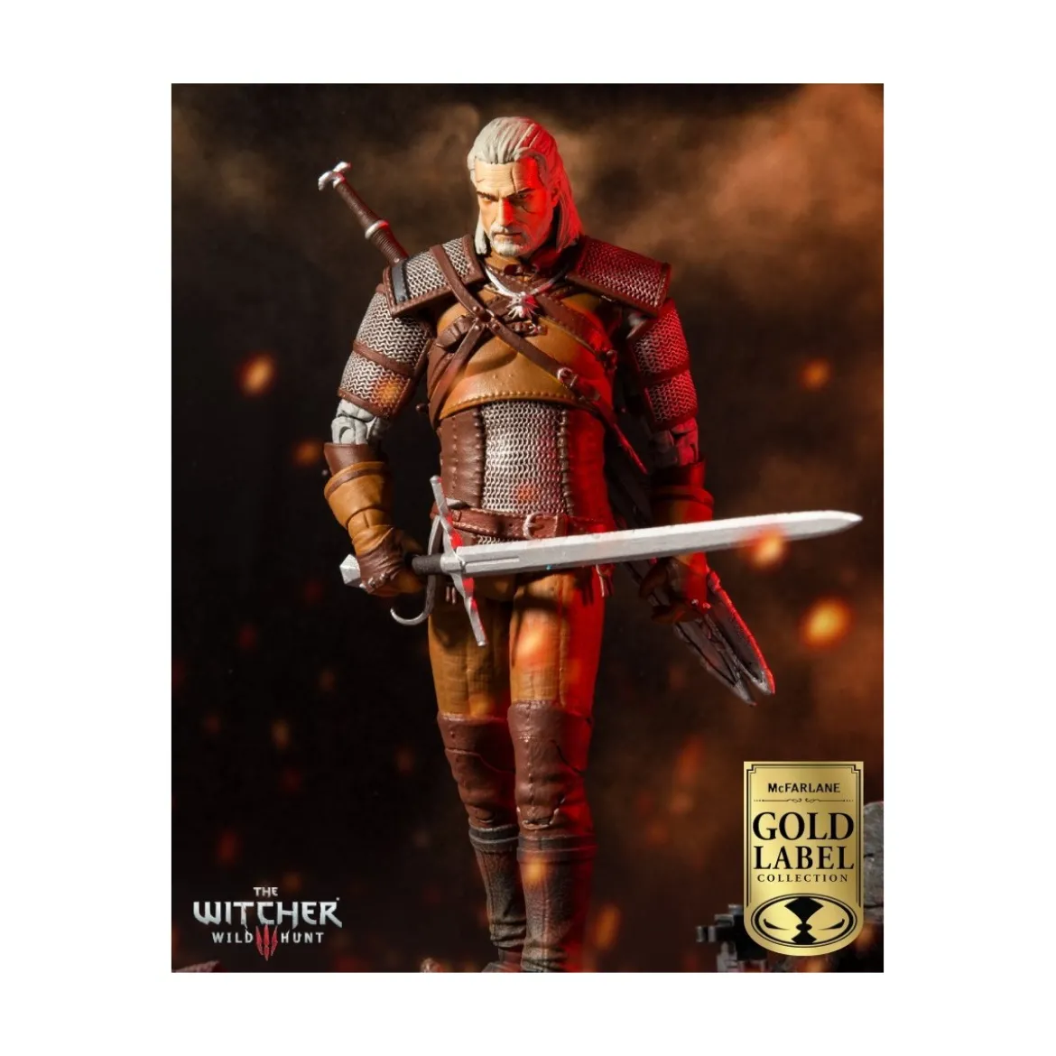 Mc Farlane - The Witcher - Geralt 1/12 - Gold Label