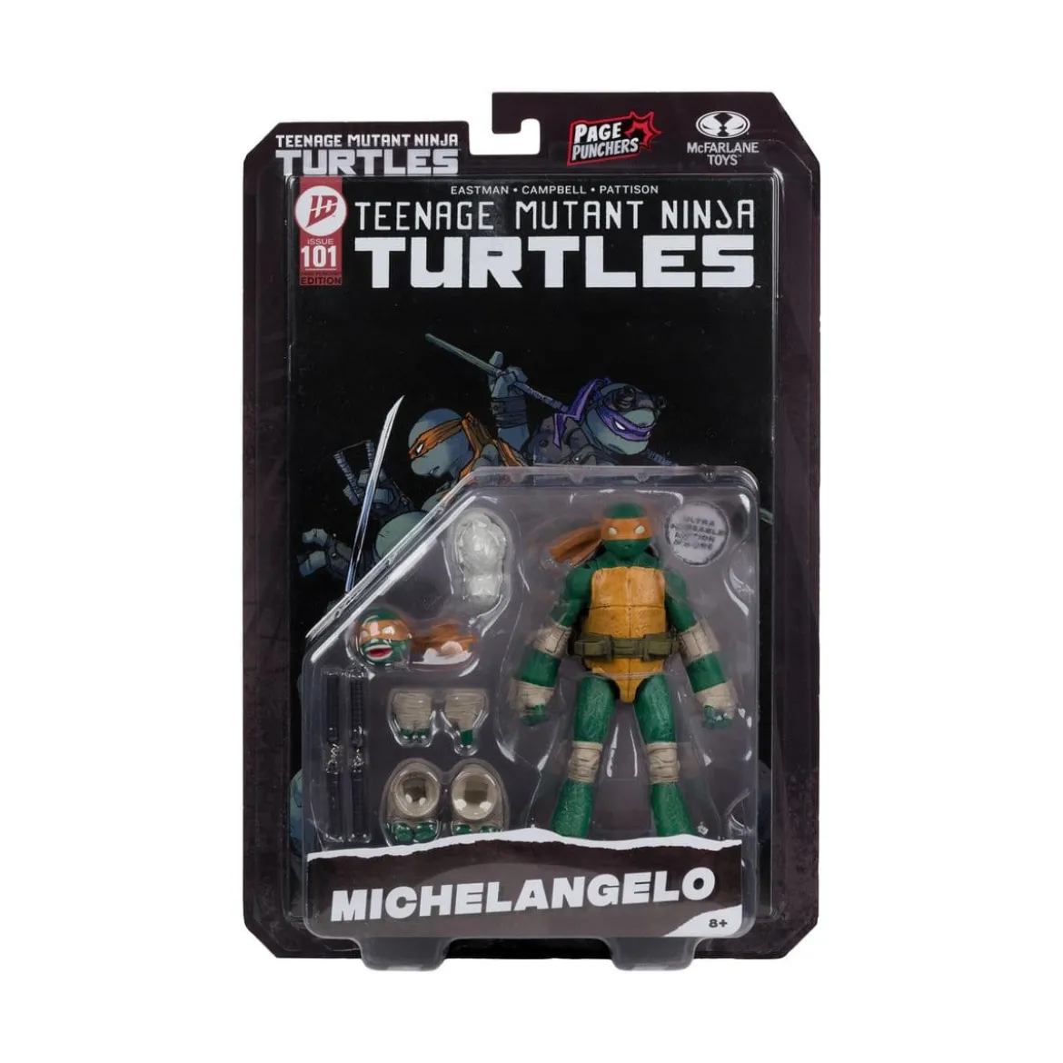 Mc Farlane TMNT - Page Punchers - Michelangelo - Teenage Mutant Ninja Turtles