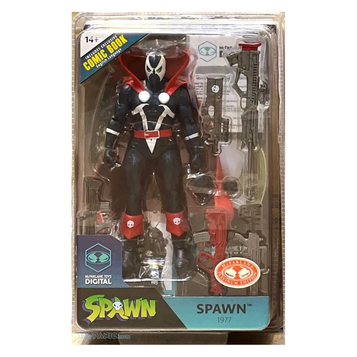 McFarlane Toys Digital - Spawn 1977 Variant - Red Platinum Edition