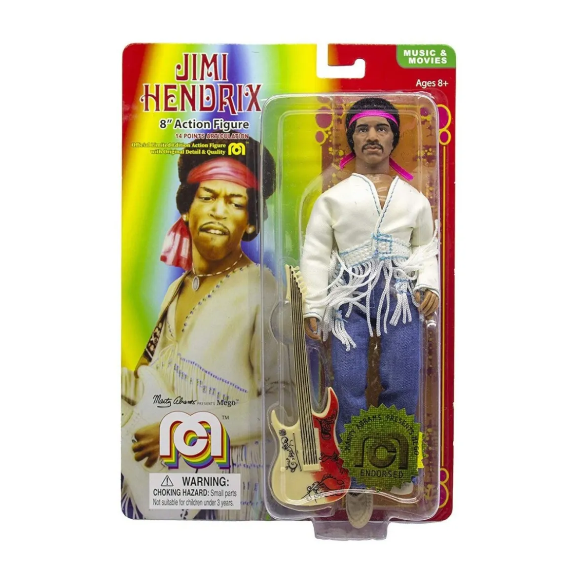 Mego - Jimmy Hendrix Woodstock Flocked - 20cm