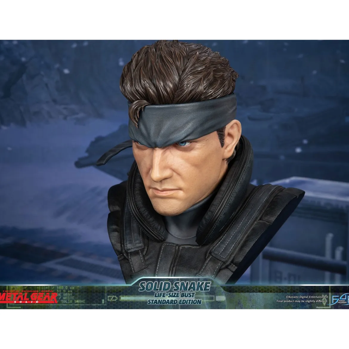Metal Gear Solid - Buste Solid Snake Life Size - First 4 Figures