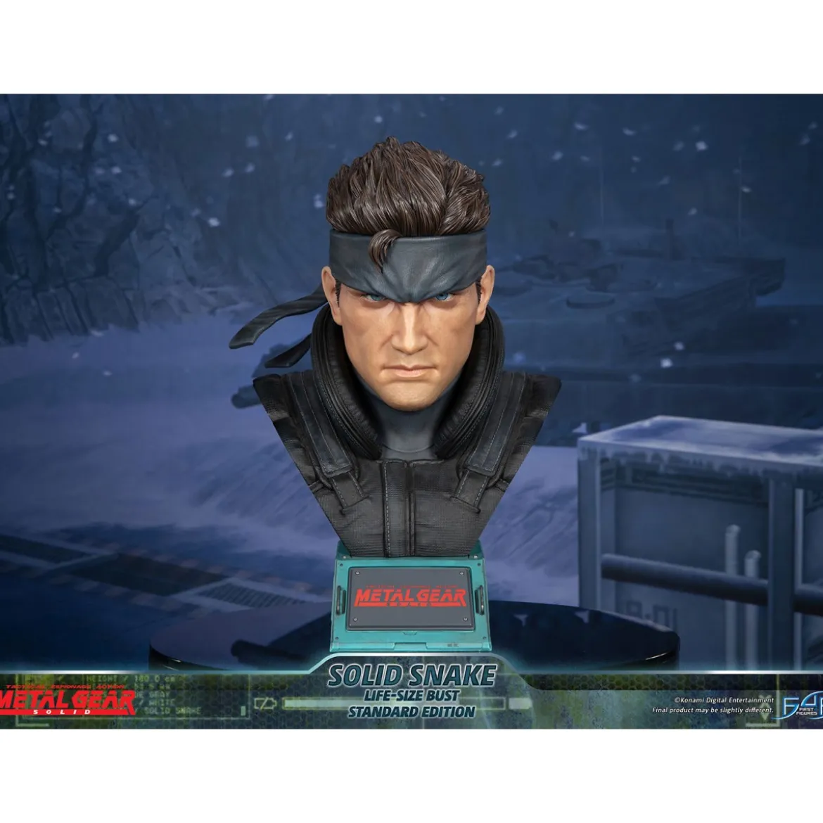 Metal Gear Solid - Buste Solid Snake Life Size - First 4 Figures