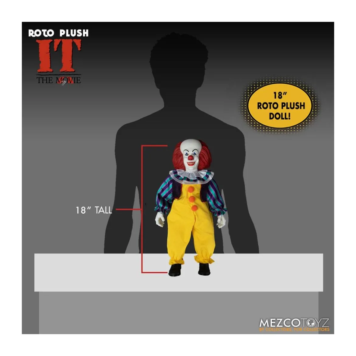 Mezco - CA - IT - Il est revenu - Roto Doll Pennywise 1990 - Mega Designer Series