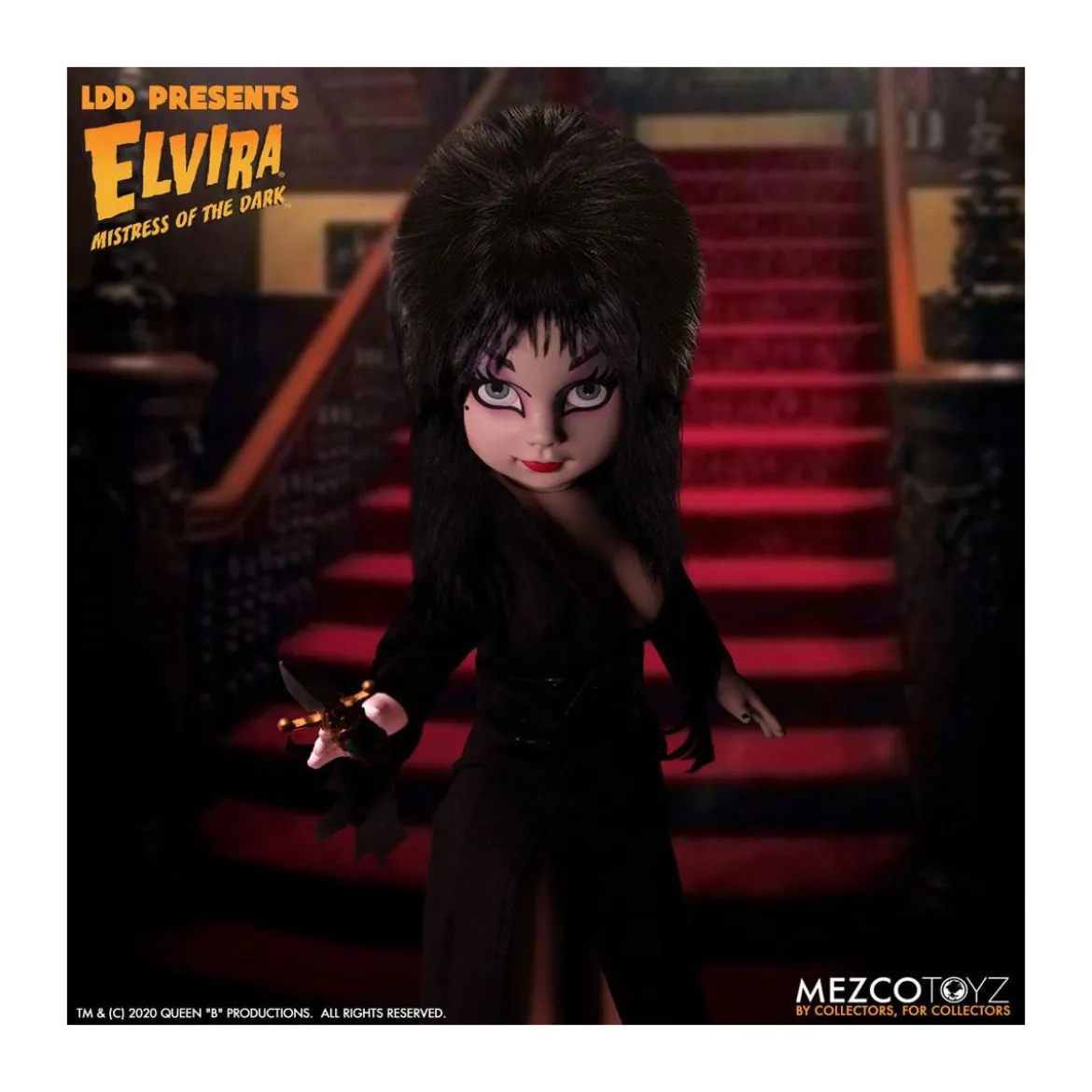 Mezco Living dead Dolls - Elvira Mistress of the Dark
