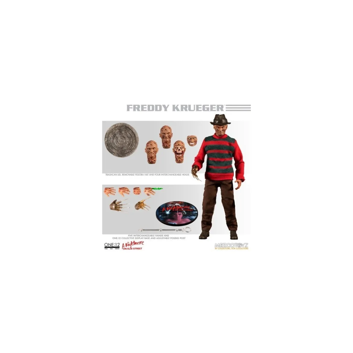 Mezco - One 12 - A Nightmare on Elm Street - Freddy Krueger - 18cm