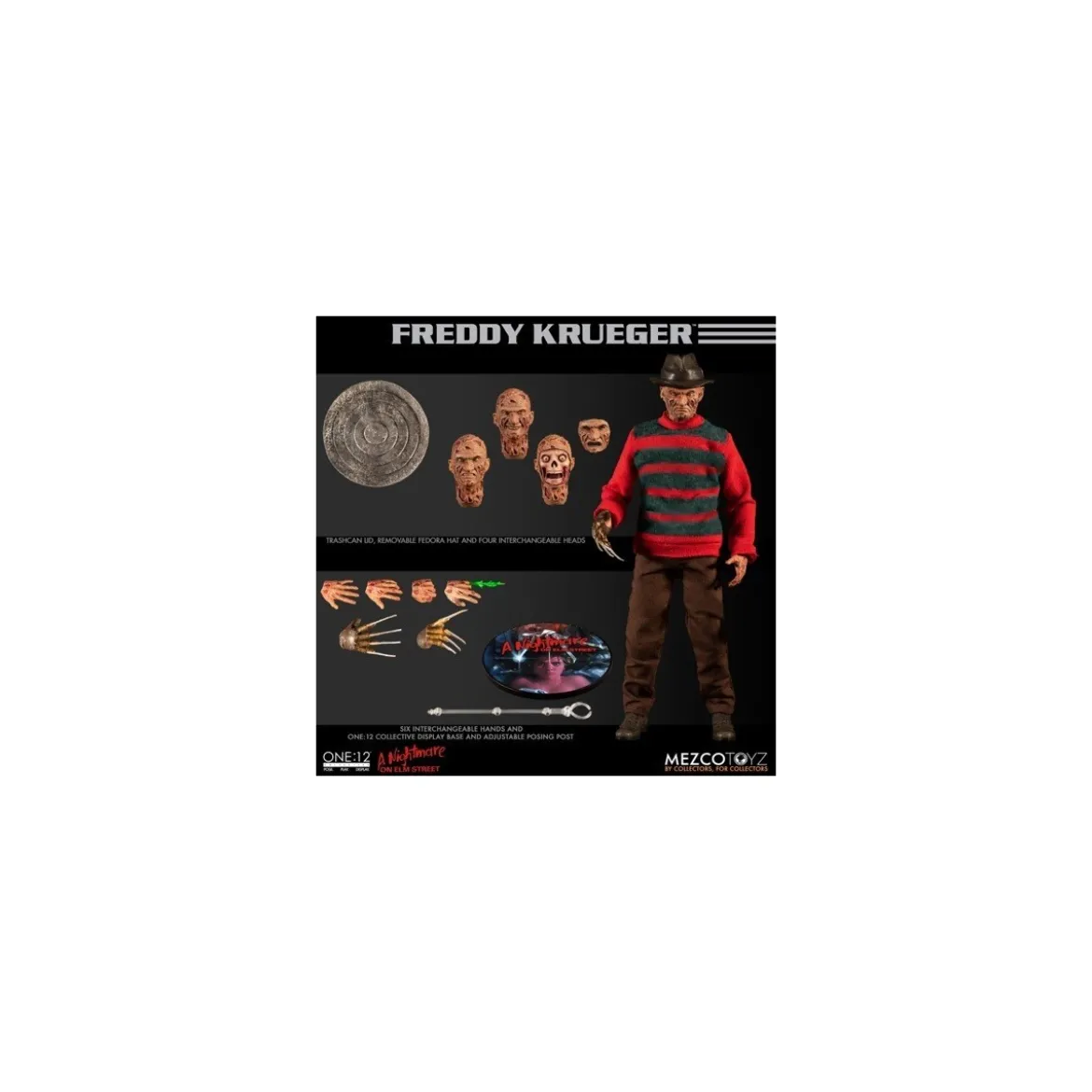 Mezco - One 12 - A Nightmare on Elm Street - Freddy Krueger - 18cm