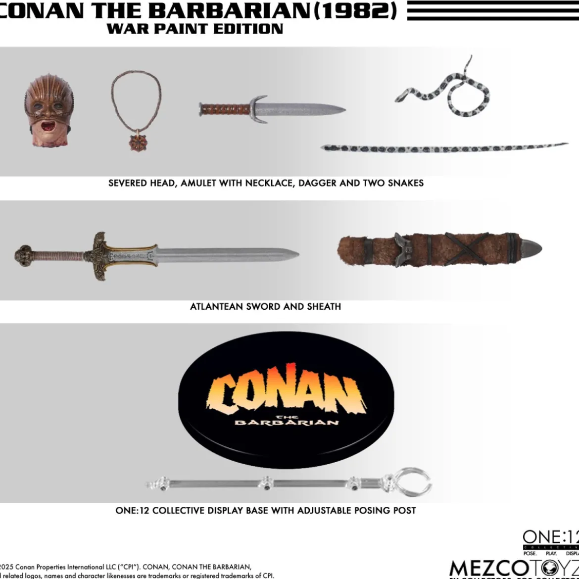 Mezco - One 12 - Conan the Barbarian War Paint Edition - 1/12