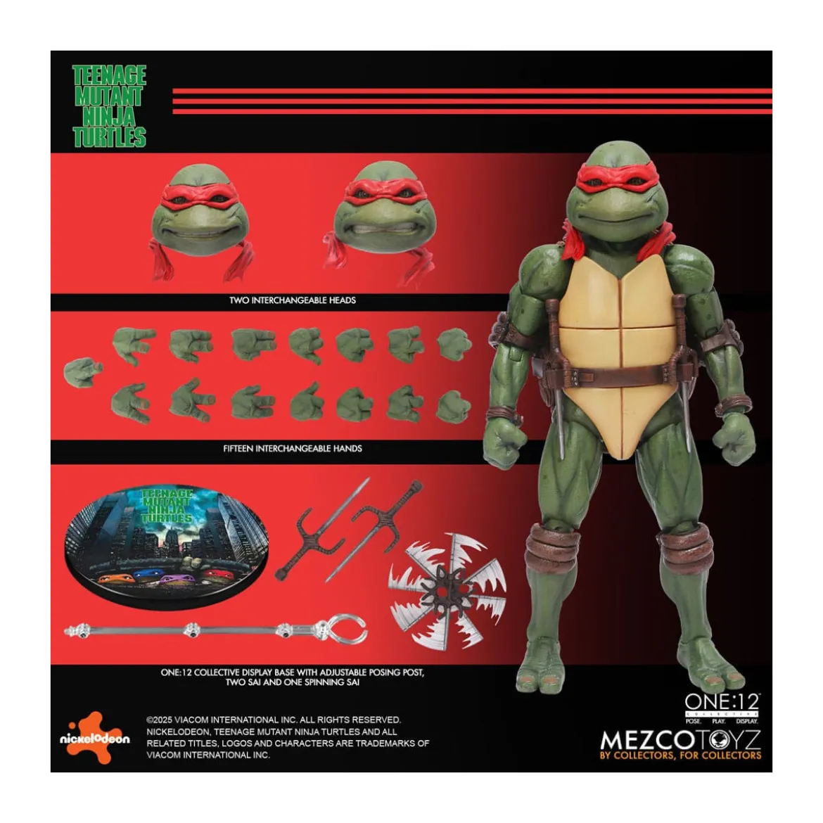 Mezco One 12 - Teenage Mutant Ninja Turtles (1990 Movie) Set de 4 figurines - TMNT - Tortues Ninja