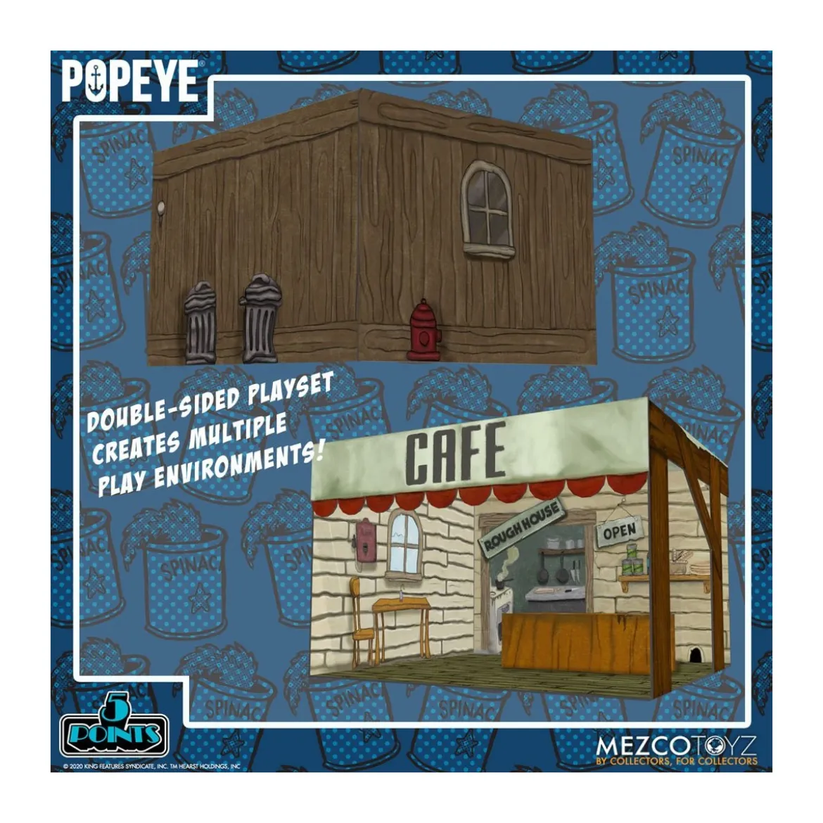 Mezco 5 Points - Popeye Deluxe Boxed Set