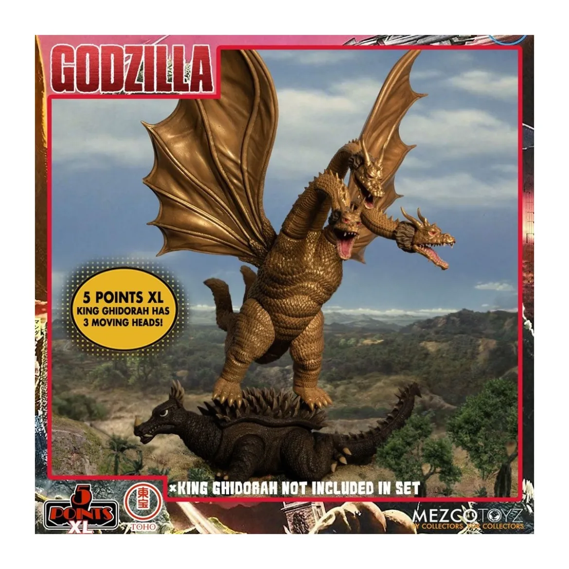 Mezco 5 Points XL Deluxe Box Set Round 1 - Godzilla : Les envahisseurs attaquent