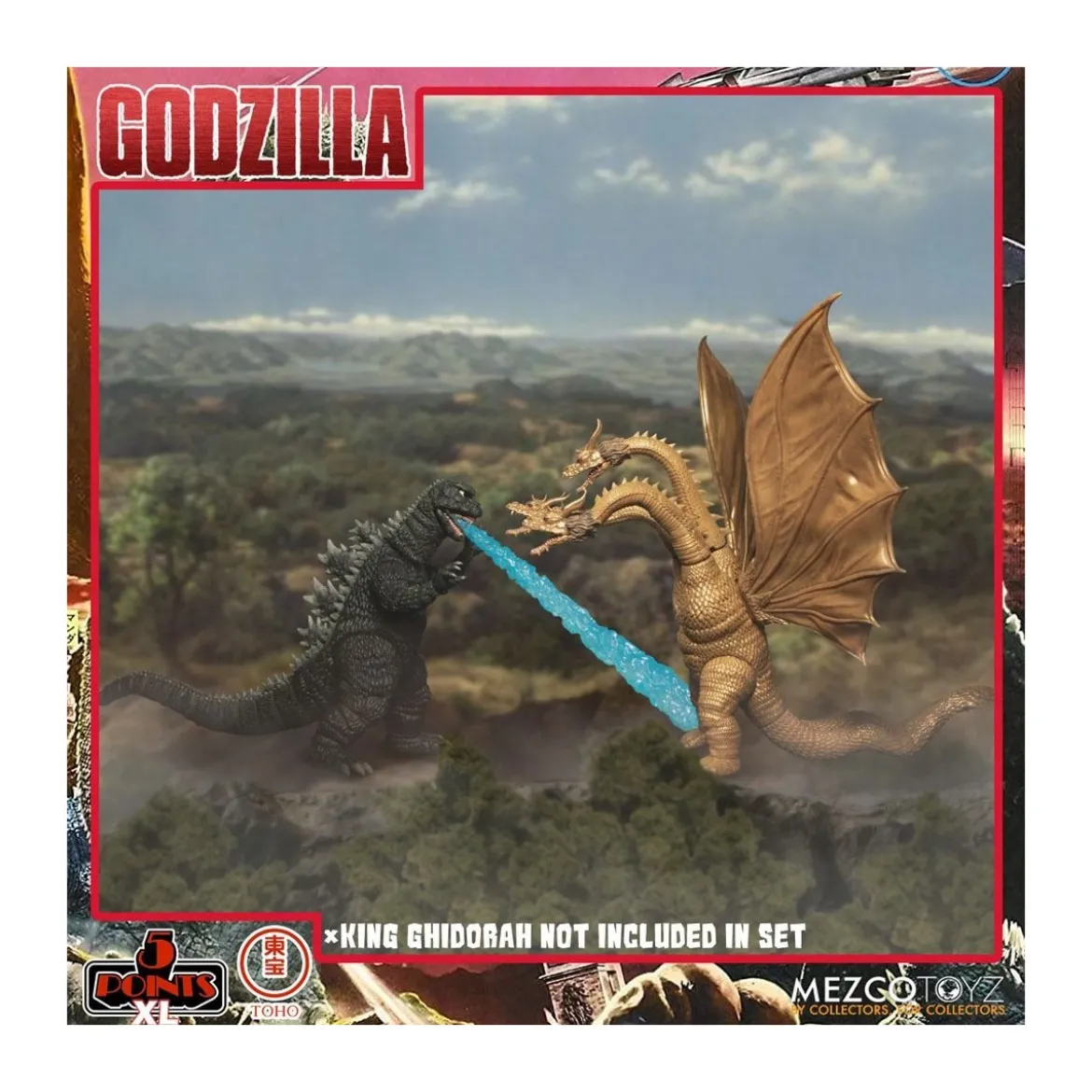 Mezco 5 Points XL Deluxe Box Set Round 1 - Godzilla : Les envahisseurs attaquent