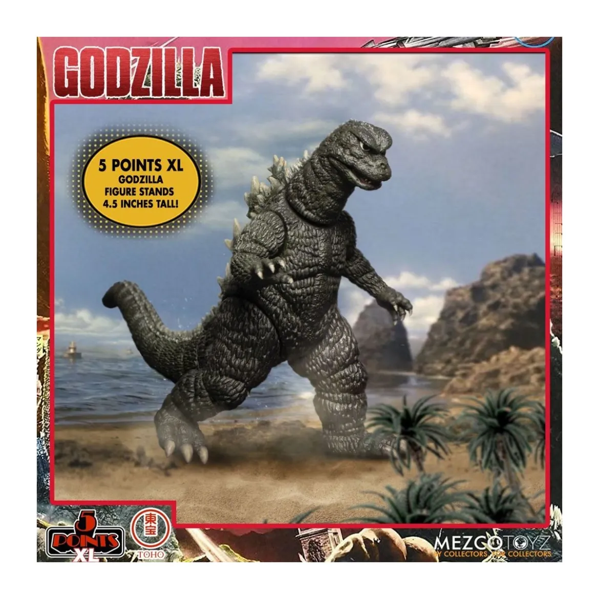 Mezco 5 Points XL Deluxe Box Set Round 1 - Godzilla : Les envahisseurs attaquent