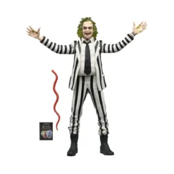 Neca BeetleJuice 1988 - Beetlejuice Black and White Striped Suit
