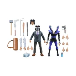 NECA - Business Suit Casey Jones & Split Foot Soldier - TMNT Cartoon