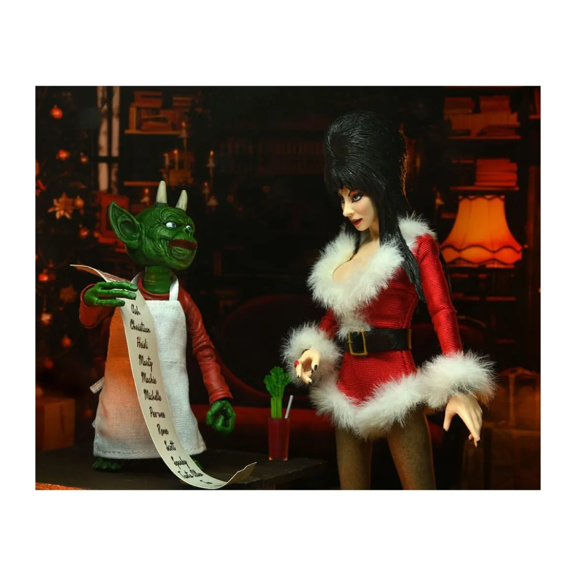 Neca - Elvira Mistress of the Dark - Very Scary Xmas Elvira Retro Cloth