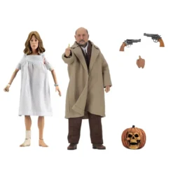 NECA - Halloween 2 - Doctor Loomis & Laurie Strode - Retro Cloth - 20cm