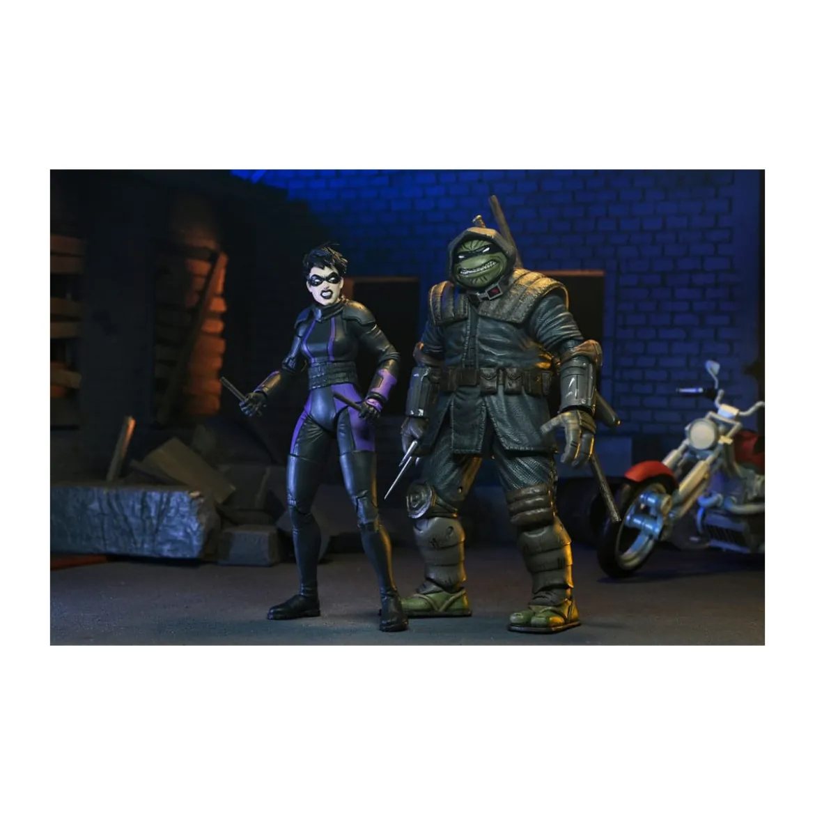 NECA - IDW Comics - Casey Marie with Last Ronin Motorcycle - The Last Ronin The Lost Years- TMNT