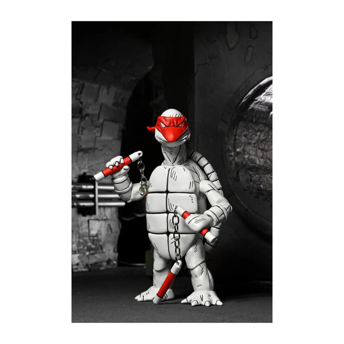 NECA - Mirage Comics - Black and White First Turtles - TMNT - Teenage Mutant Ninja Turtles