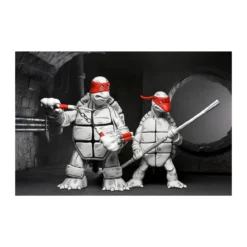 NECA - Mirage Comics - Black and White First Turtles - TMNT - Teenage Mutant Ninja Turtles