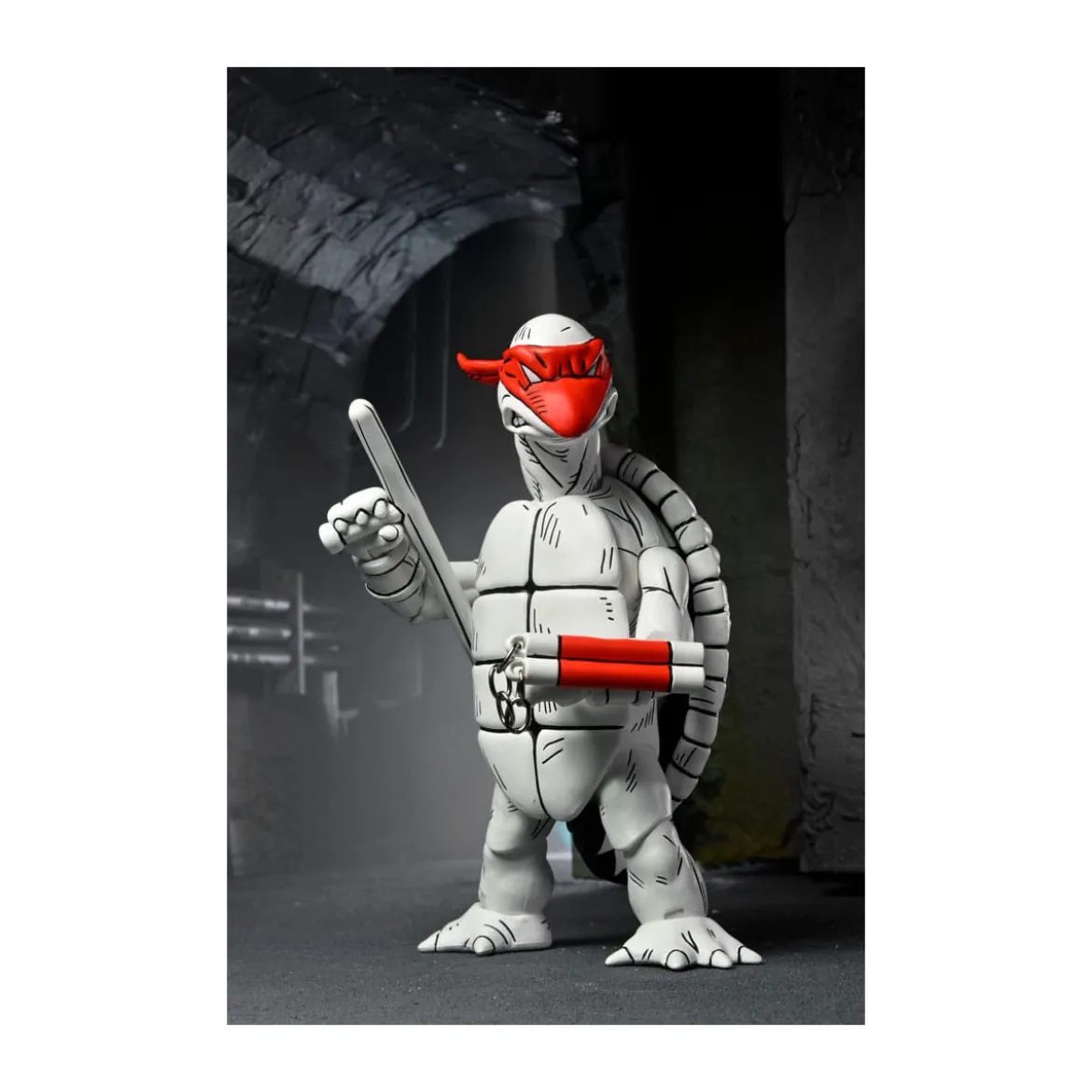 NECA - Mirage Comics - Black and White First Turtles - TMNT - Teenage Mutant Ninja Turtles