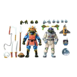 NECA - Space Adventure Donatello & Samurai Adventure Michelangelo - TMNT Cartoon