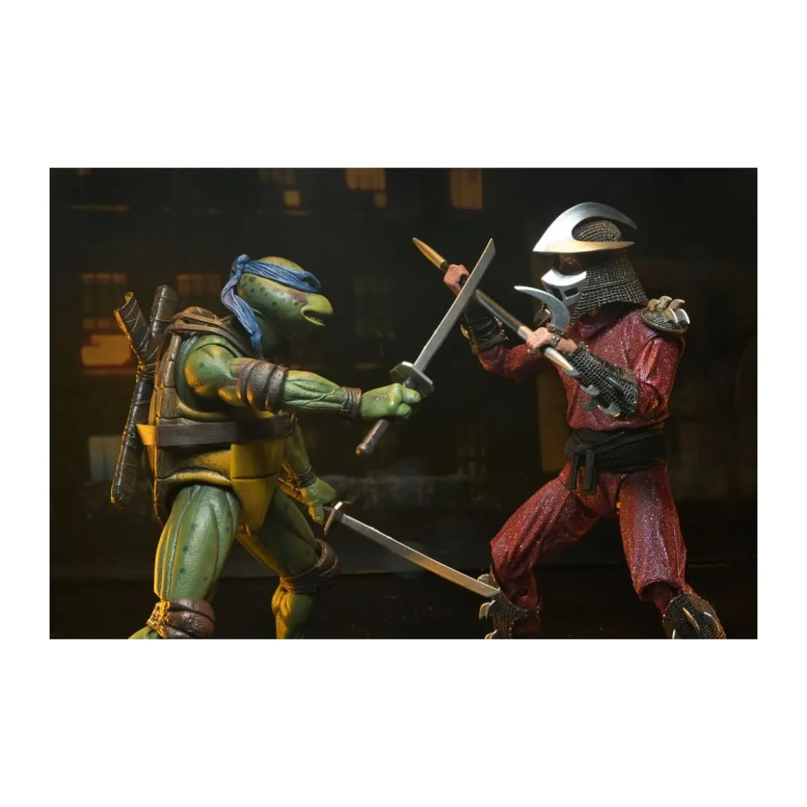 Neca - TMNT - Leonardo vs Shredder - Teenage Mutant Ninja Turtles - Les Tortues Ninja - The Movie