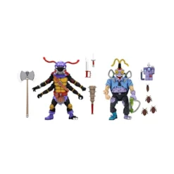Neca - TMNT - Les Tortues Ninja - Pack 2 figurines Antrax & Scumbug