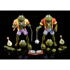 Neca - TMNT - Les Tortues Ninja - Pack 2 figurines Napoleon & Atilla Frog