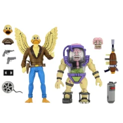 Neca - TMNT - Les Tortues Ninja - Pack 2 figurines Ace Duck & Mutagen Man