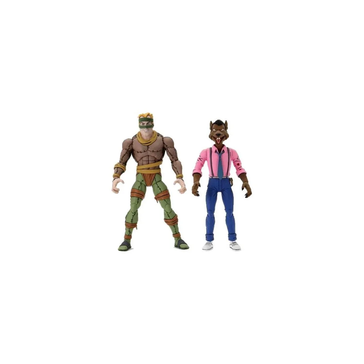 Neca - TMNT - Les Tortues Ninja - Pack 2 figurines Rat King & Vernon