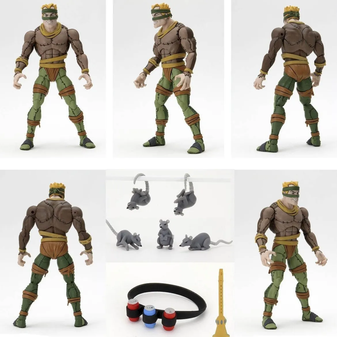 Neca - TMNT - Les Tortues Ninja - Pack 2 figurines Rat King & Vernon