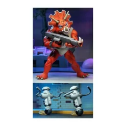 Neca - TMNT - Les Tortues Ninja - Pack Triceraton Infantryman & Roadkill Rodney x2