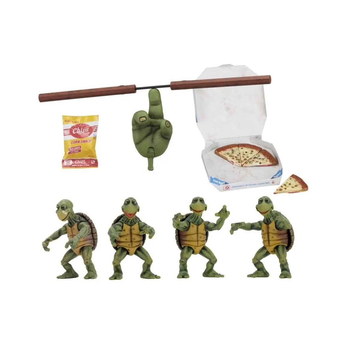 Neca - TMNT - Teenage Mutant Ninja Turtles - Les Tortues Ninja - Pack des 4 bébés tortues - Baby Turtles