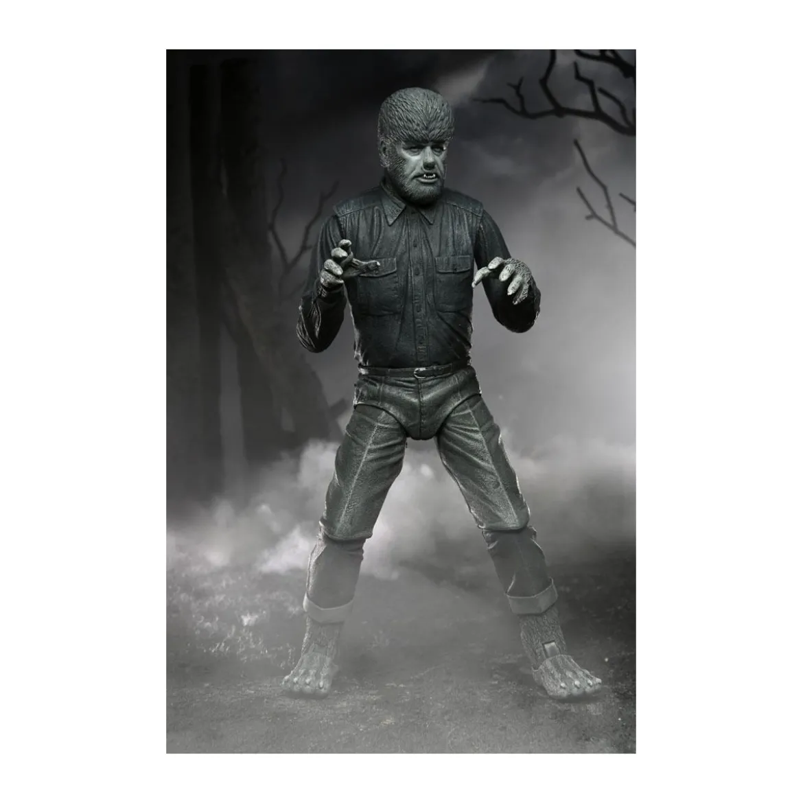 NECA - Ultimate The Wolf Man Black & White Version - Universal Monsters