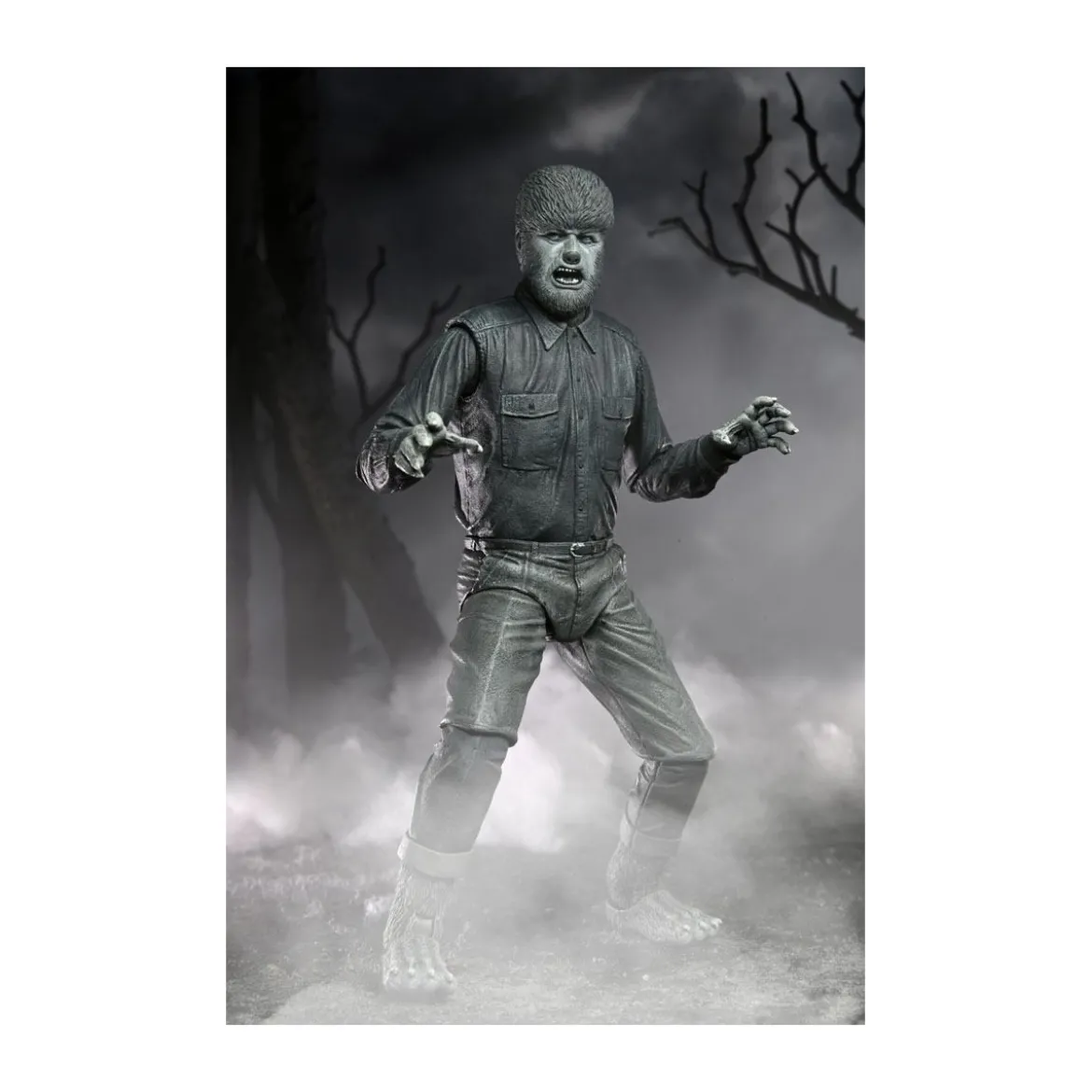 NECA - Ultimate The Wolf Man Black & White Version - Universal Monsters