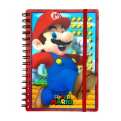 Nintendo Mario - Cahier A5 Lenticulaire Super Mario
