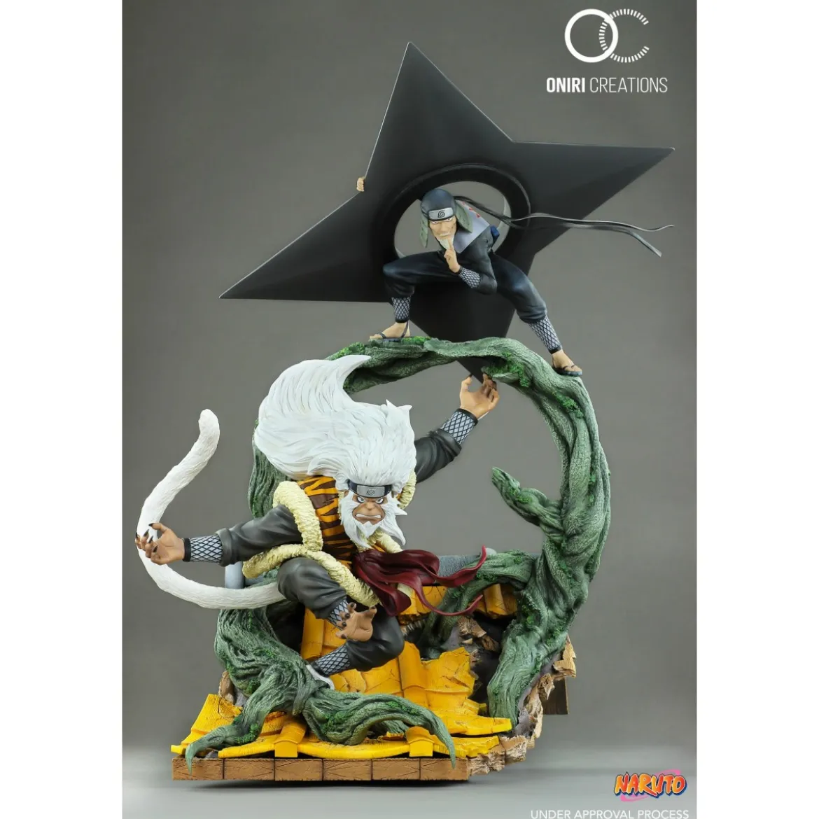 Oniri Creations - Naruto - Hiruzen Sarutobi & Enma - Sandaime Hokage – The Last Fight