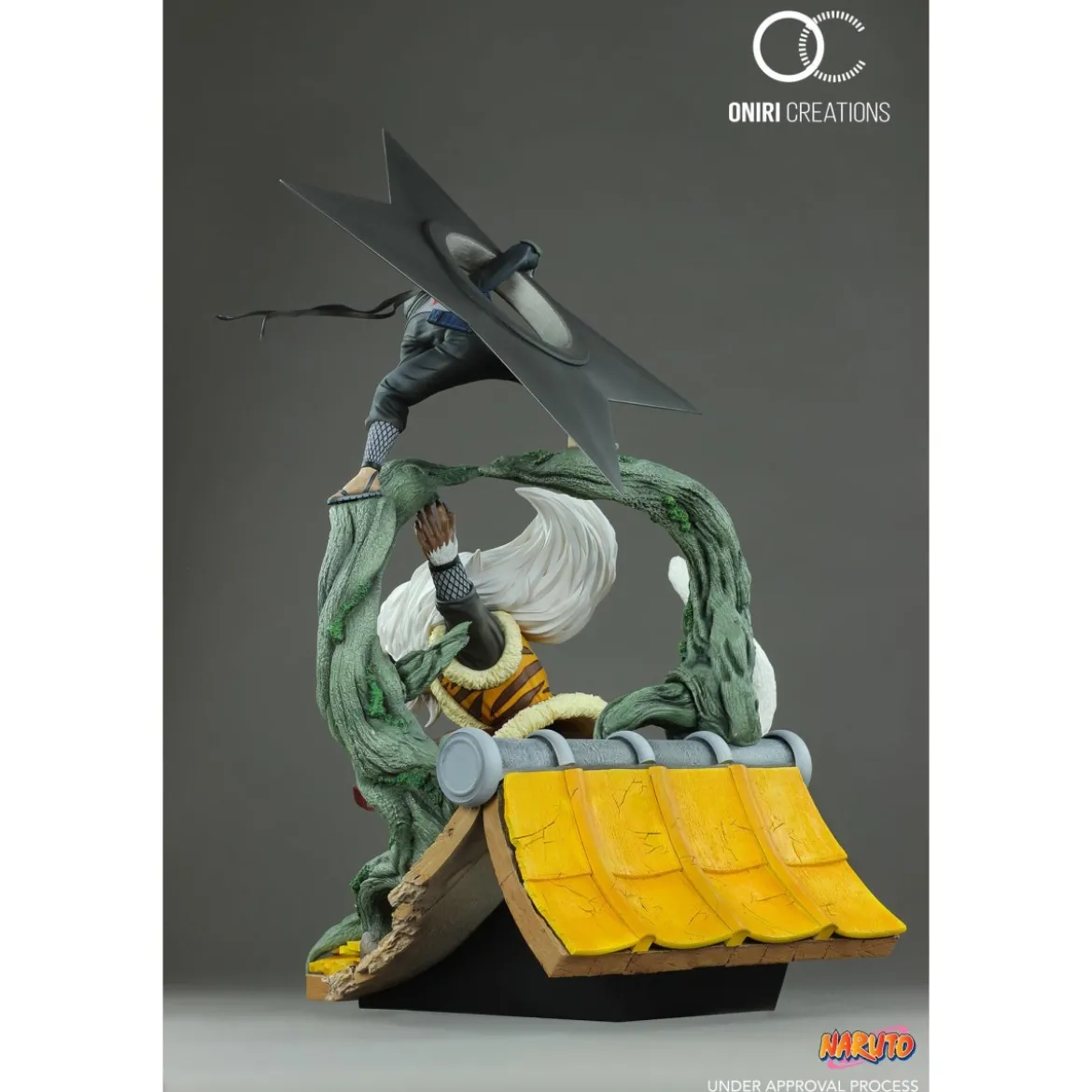 Oniri Creations - Naruto - Hiruzen Sarutobi & Enma - Sandaime Hokage – The Last Fight