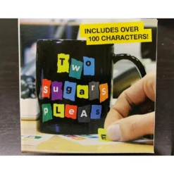 Paladone Mug DIY avec lettres autocollantes