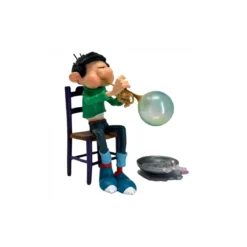Plastoy Gaston Lagaffe - Gaston Lagaffe, trompette à bulles de savon