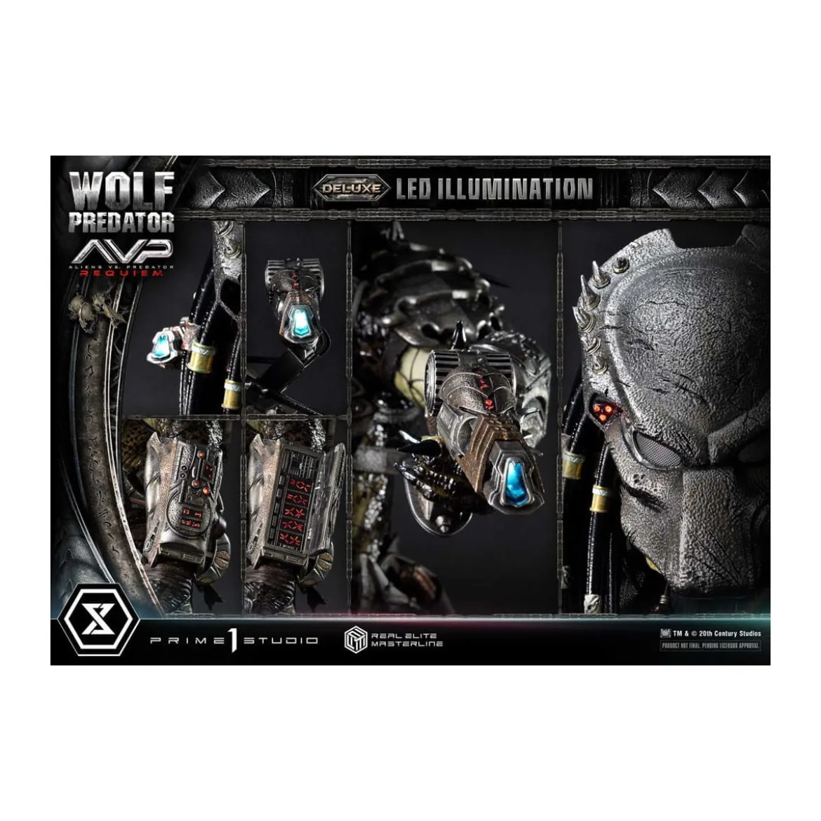 Prime 1 Studio - Alien vs. Predator Requiem - Wolf Predator Deluxe Bonus Ver. Real Elite Masterline Series 1/3