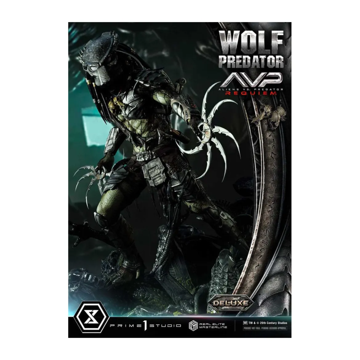 Prime 1 Studio - Alien vs. Predator Requiem - Wolf Predator Deluxe Bonus Ver. Real Elite Masterline Series 1/3
