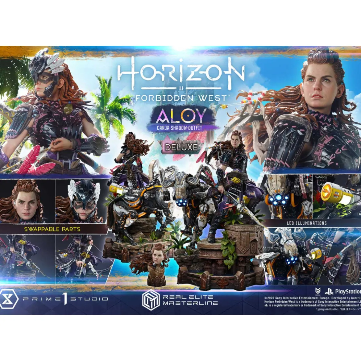 Prime 1 Studio - Aloy Carja Shadow Outfit DX Bonus Version - Horizon Forbidden West Real Elite Masterline 1/3